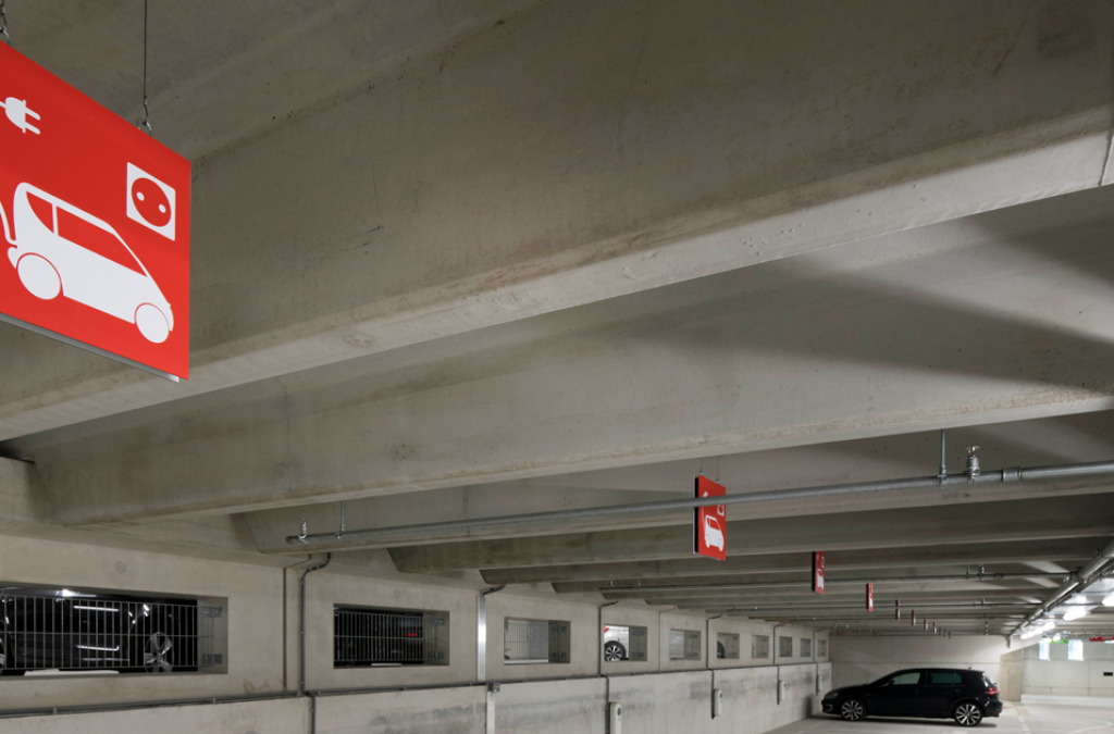 Laadpalen-parkeergarage
