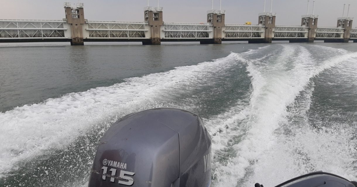 Oosterscheldekering vanaf boot 2